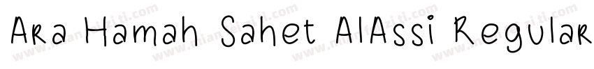 Ara Hamah Sahet AlAssi Regular字体转换